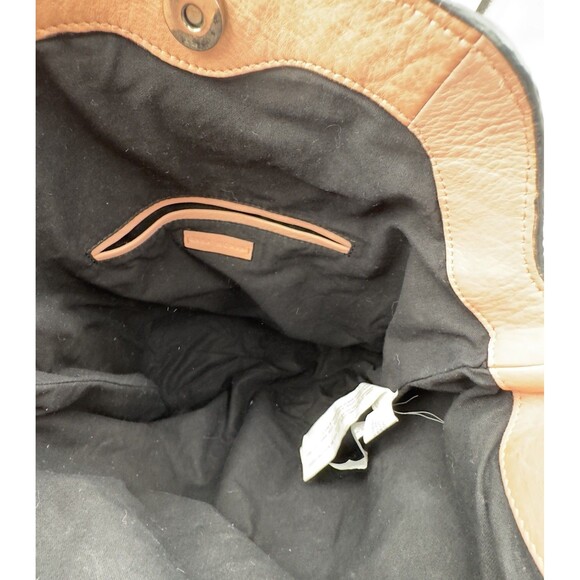 Zara Woman Salmon Leather Slouchy Boho Tote Bag - Picture 9 of 13